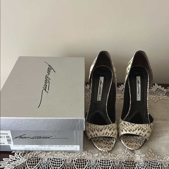 Brian Atwood Peep Toe Heels - Picture 1 of 4